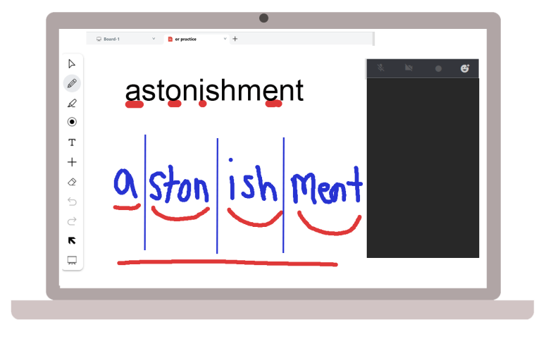 astonishment on laptop